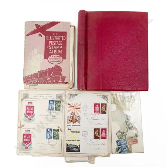 World Stamp Album with Assorted Stamps