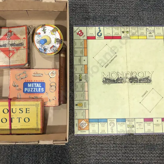 Box of Assorted Vintage Games etc