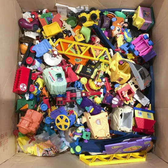 Box of Assorted MacDonald's Toys