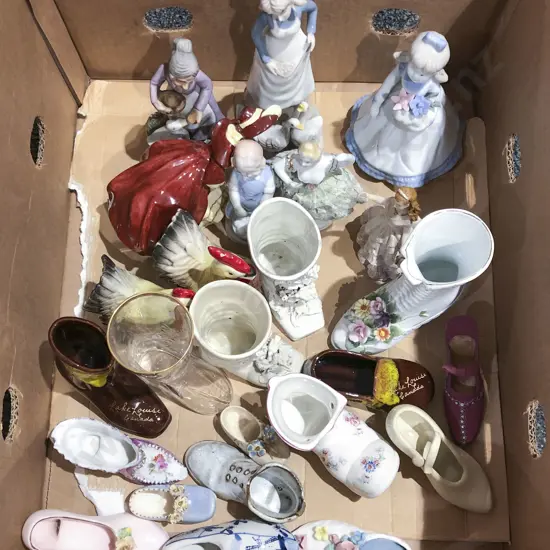 Quantity of Assorted Fancy China and Novelty Shoe Ornaments