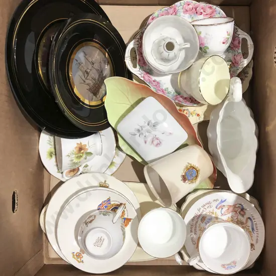 Box of Assorted Fancy China