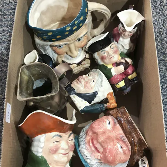 Quantity of Assorted Character Jugs etc