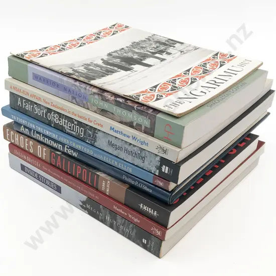 Nine Assorted NZ War History Reference Volumes