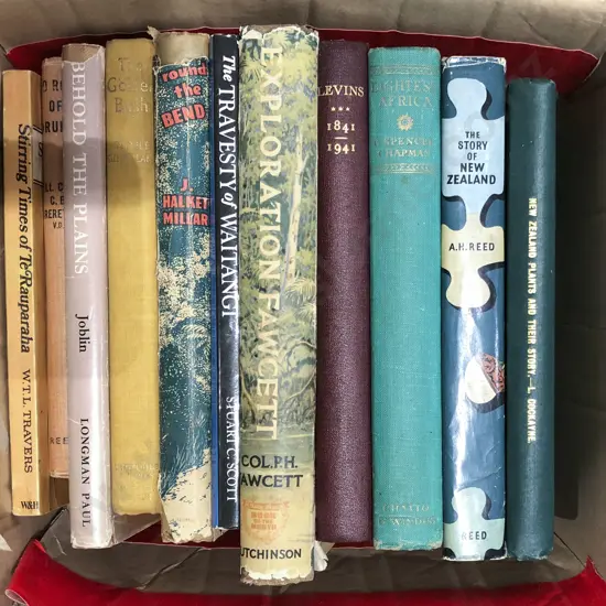 Box of Assorted Early NZ Reference Volumes
