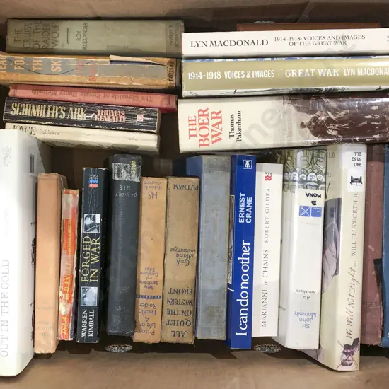 Box of Mostly War Reference Books
