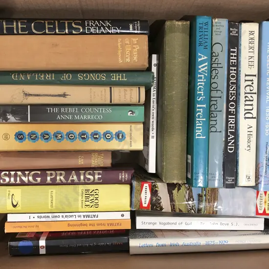 Box of Assorted Books including Ireland Reference