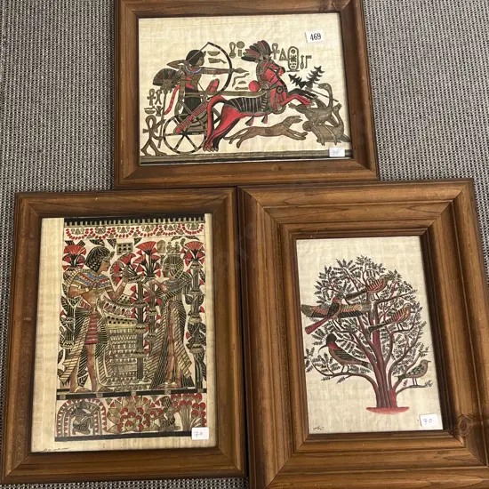 Three Assorted Framed Works