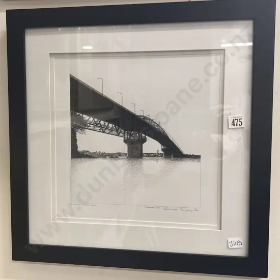 Selwyn Bracegirdle - Auckland Harbour Bridge - Pencil Work