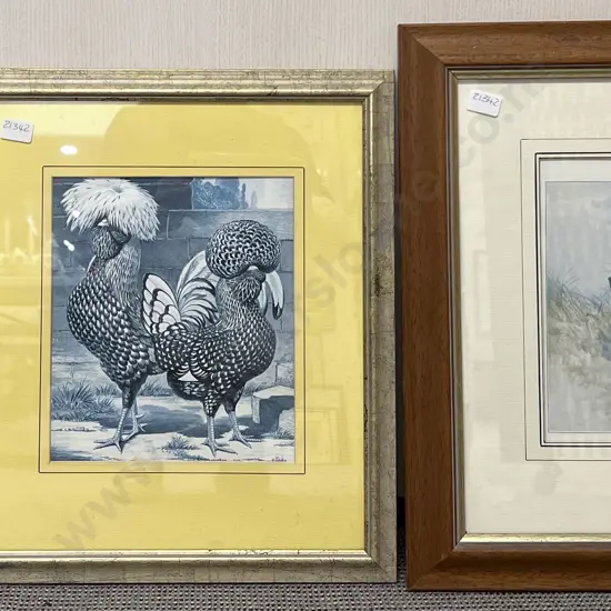 Three Reproduction Vintage Poultry Prints
