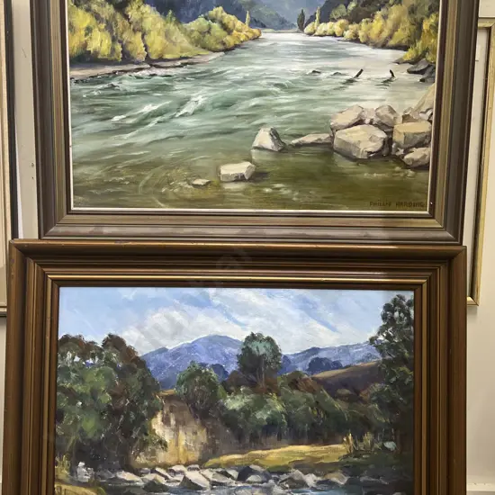 Phillis Harding - Oil on Board together with Other Oil Work