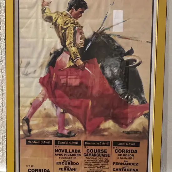 Framed Reproduction Spanish Poster