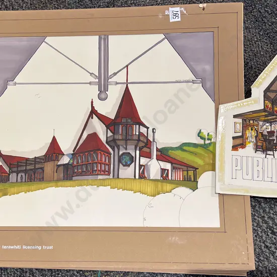 Five Architectural Renderings