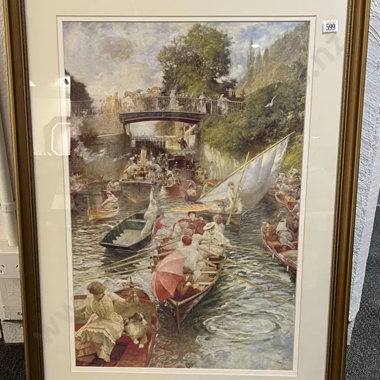 E.J Gregory - Boulters Lock - Print