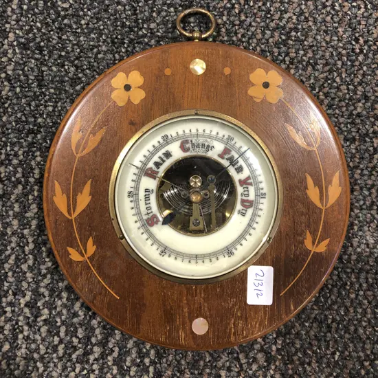 Inlaid Circular Barometer