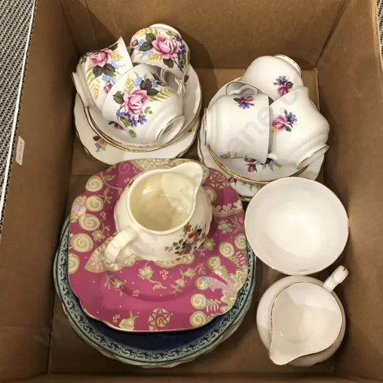 Box of Assorted Fancy China