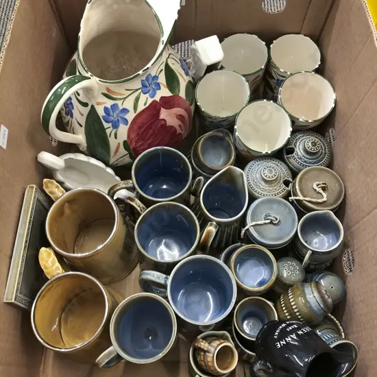 Box of Assorted Wade China etc