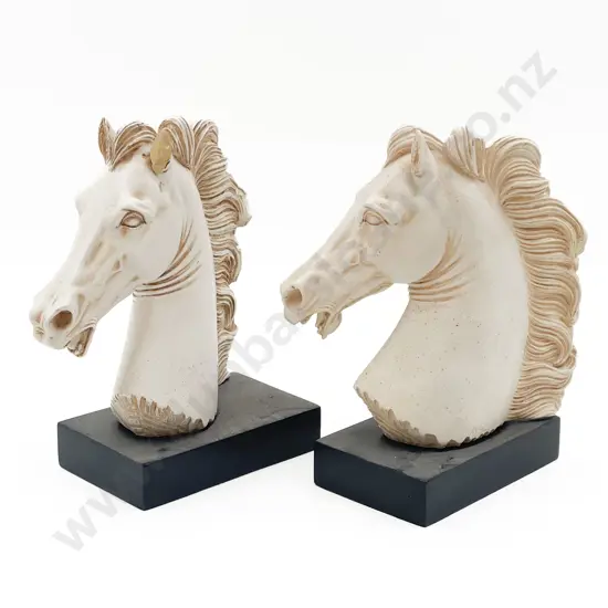Two Decorative Horse Busts