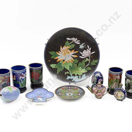 Box of Assorted Cloisonné
