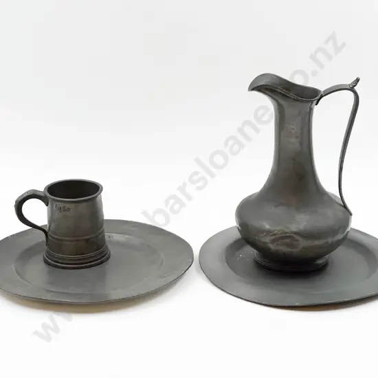 Four Pieces of Assorted Pewter