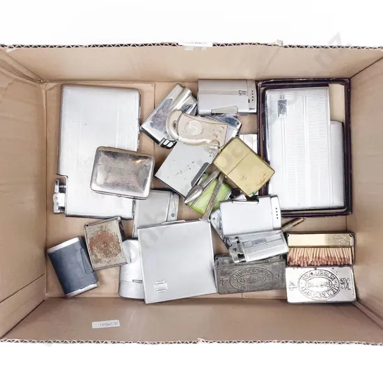 Quantity of Assorted Cig Cases and Vintage Lighters etc