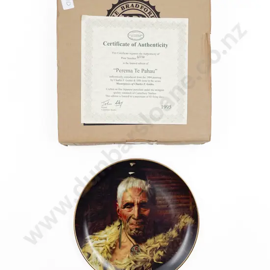 Temuka Charles F. Goldie Commemorative Plate