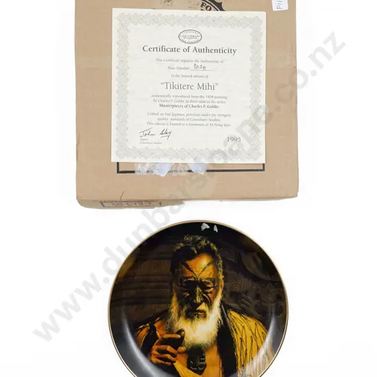 Temuka Charles F. Goldie Commemorative Plate