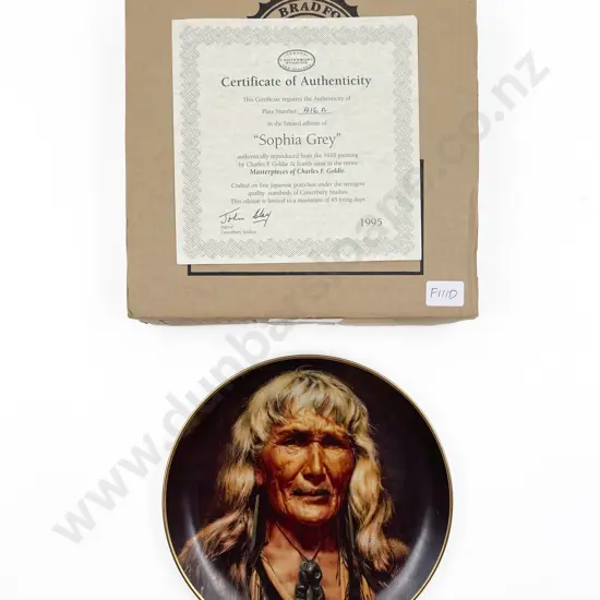 Temuka Charles F. Goldie Commemorative Plate