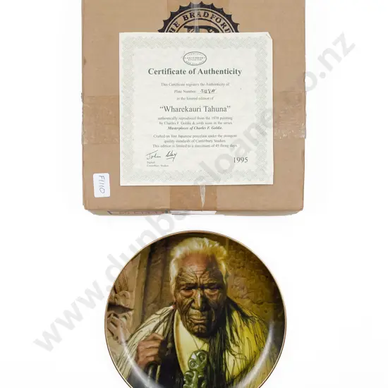 Temuka Charles F. Goldie Commemorative Plate