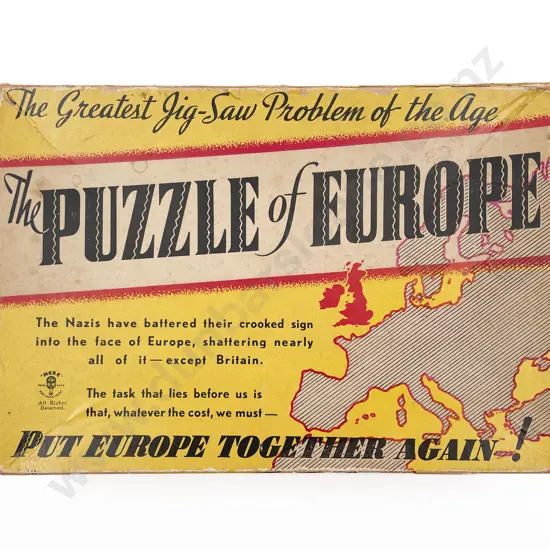 Vintage 'The Puzzle of Europe' with Original Box