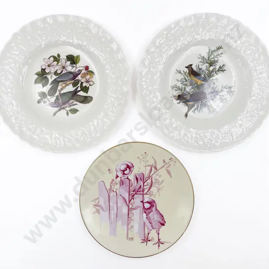 Two Alfred Meakin Birds of America Plates and Other