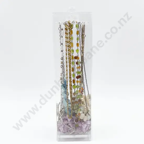 Quantity of Assorted Costume Jewellery in Display Case