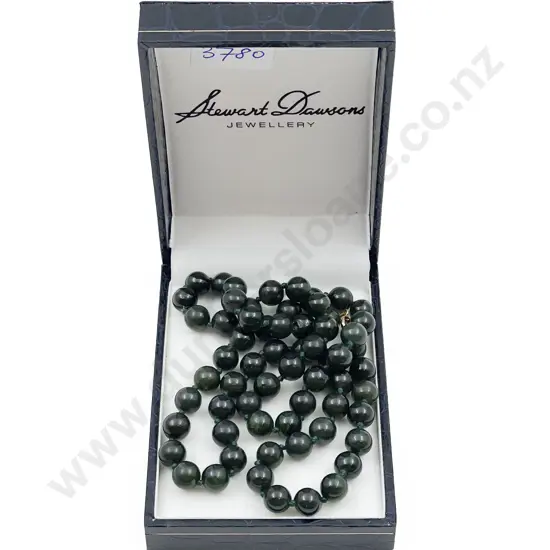 Greenstone Bead Necklace