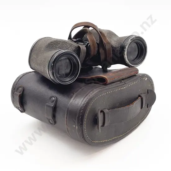 Pair Of Vintage Bausch & Lomb Rochester New York 6 x 30 Binoculars & Leather Case