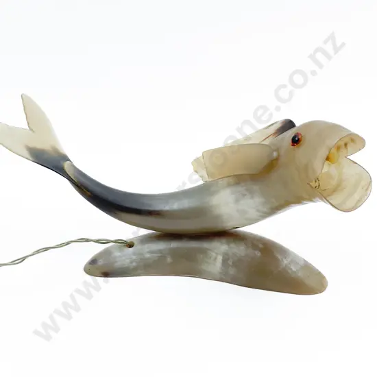 Horn Fish Form Table Lamp