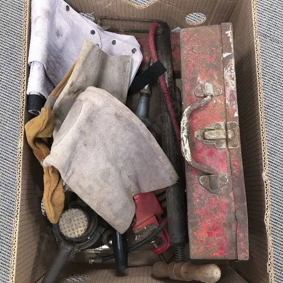 Box of Assorted Vintage Tools