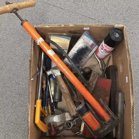 Box of Assorted Vintage Tools
