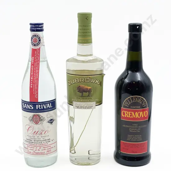 Bottle of Ouzo with Vodka and Other