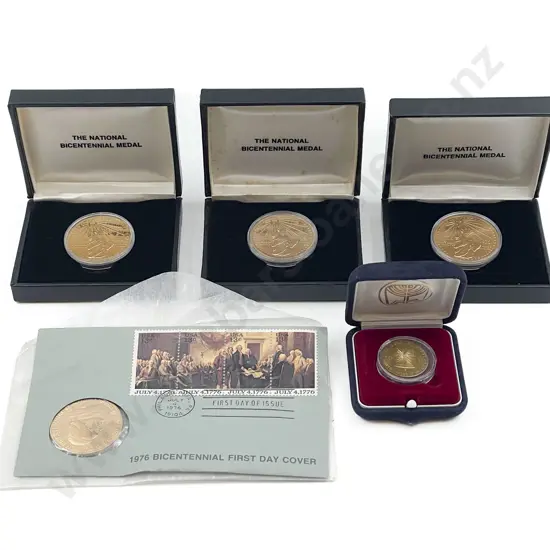 US 1976 Bicentennial Medals Coin and FDC