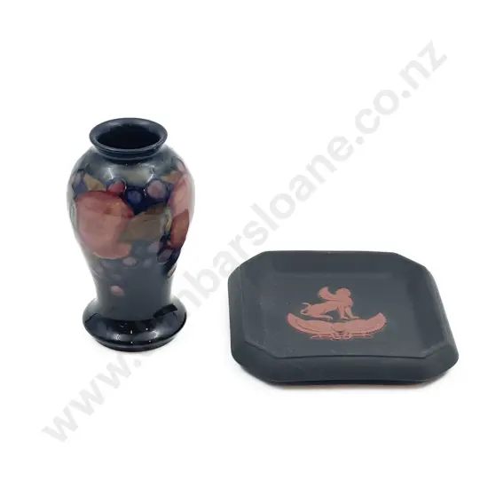 Small Wedgwood Dish with Small Moorcroft Vase