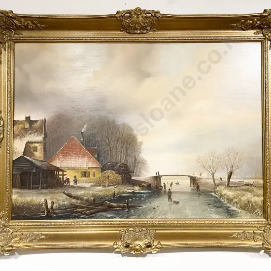 G. J. Reede - Oil on Canvas Landscape