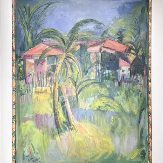 Betty Eaton - Palm Tree - Oil on Board