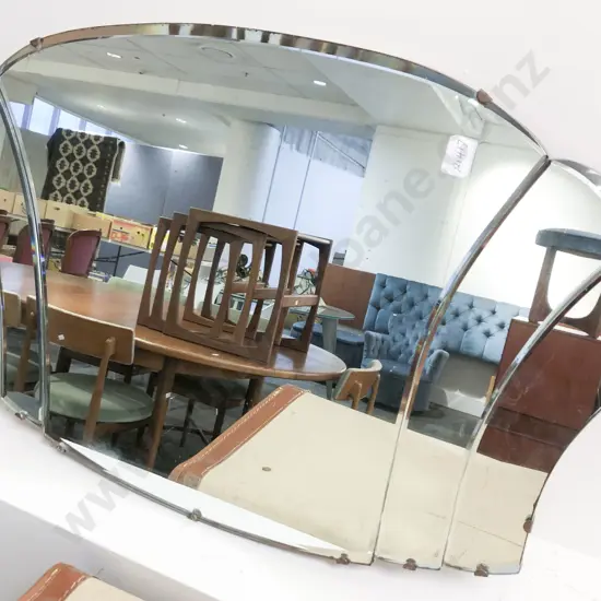 Art Deco Bevel Edged Wall Mirror