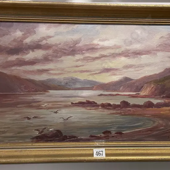 John Howard Nicholson (1855-1930) - NZ Coastal Landscape