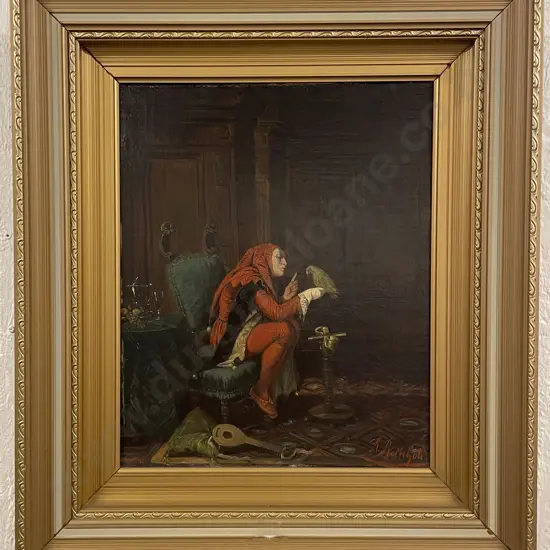 R Reinhold - Jester with Parrot