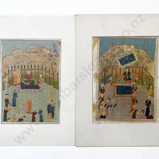 Two Moghul School Illustrations (unframed)