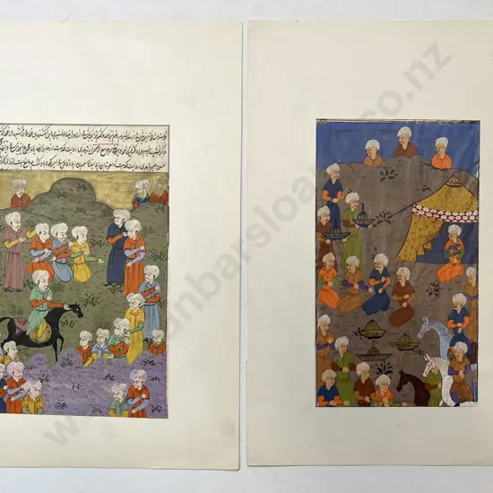 Two Moghul School Illustrations (unframed)