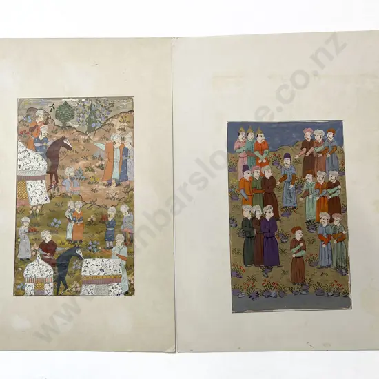 Two Moghul School Illustrations (unframed)