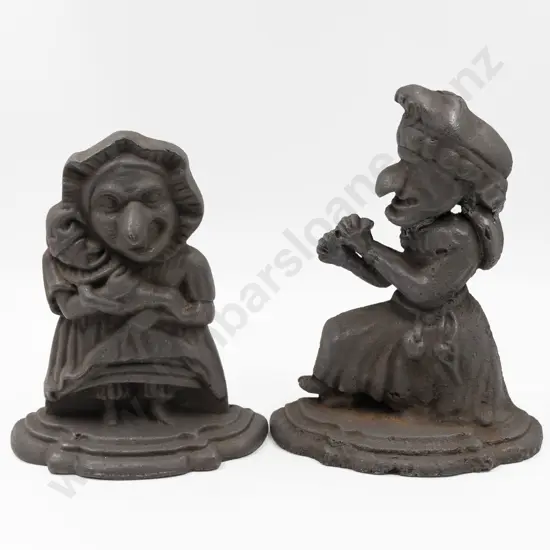 Vict Cast Iron Punch & Judy Door Stops