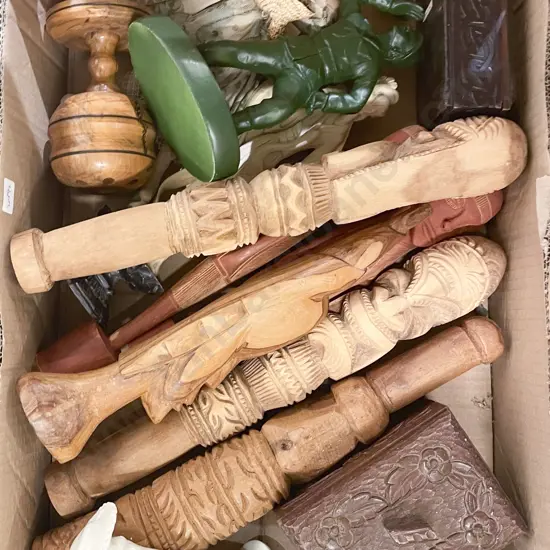 Box Quantity of Assorted Carvings