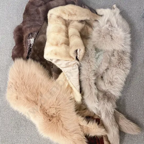 Quantity of Assorted Fur Shawls etc